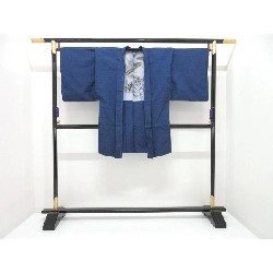 【Hàng chưa sử dụng】Nam giới　Vải tơ tằm　Kimono・Hao　Bộ 2 món 3936