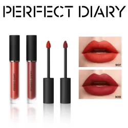 Son môi Perfect Diary bộ màu nude và đỏ đất chính hãng 3914