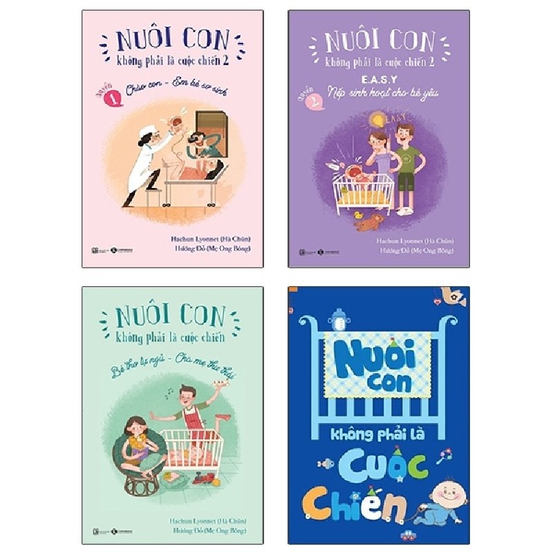 Nuôi Con Không Phải Là Cuộc Chiến (Bộ 4 cuốn)(Tái Bản) - Mẹ Ong Bông, Hachun Lyonnet, Bubu Hương [HCM] 1929