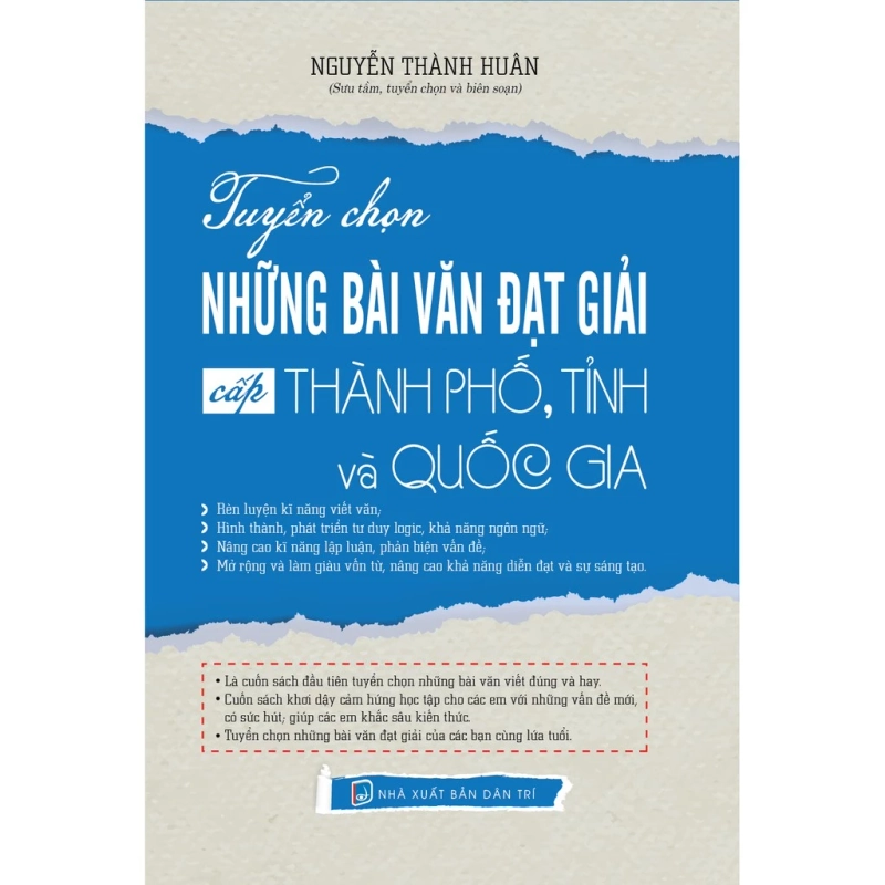 Sách - Tuyển Chọn Những Bài Văn Đạt Giải Cấp Thành Phố, Tỉnh Và Quốc Gia 3628