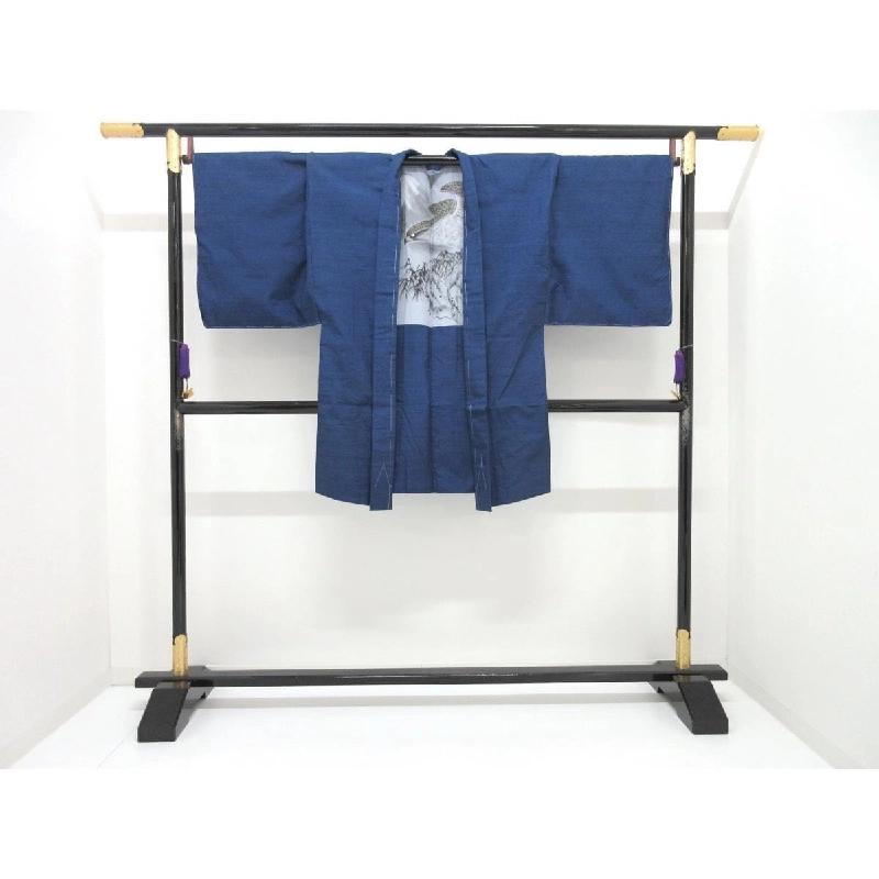 【Hàng chưa sử dụng】Nam giới　Vải tơ tằm　Kimono・Hao　Bộ 2 món 3936