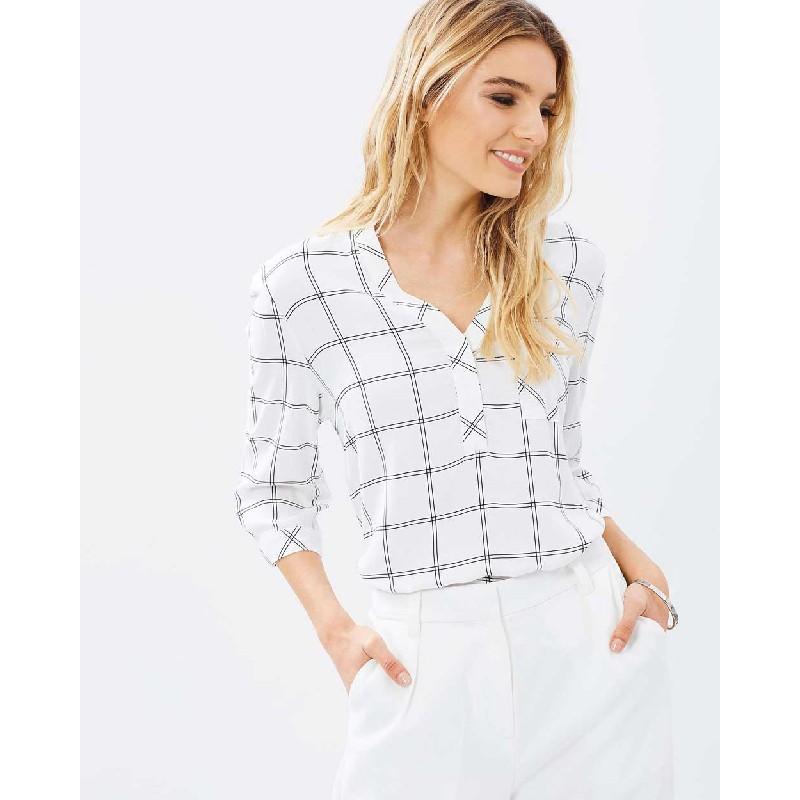 Áo So Mi Tay Dài Cổ Tim 2967