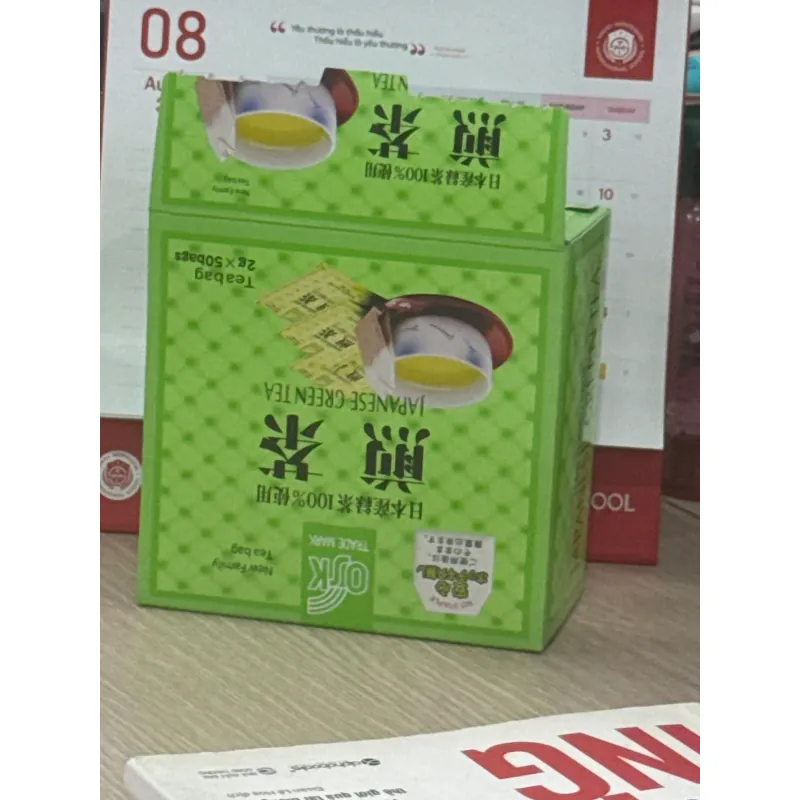 Trà xanh túi lọc Nhật Bản OKF hộp 24 gói màu xanh 3908
