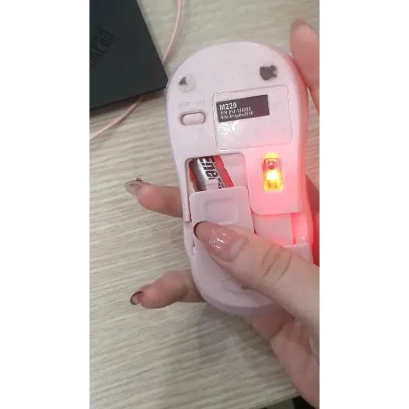 Chuột không dây Logitech M220 màu hồng nhỏ gọn chính hãng 3849